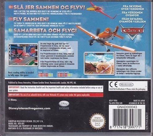 Disney Planes - Dansk - Nintendo DS (A Grade) (Genbrug)